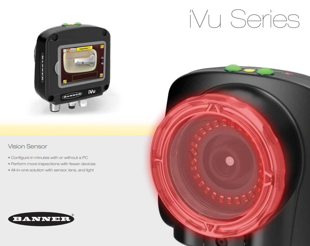 iVu Series Vision & Barcode Sensors